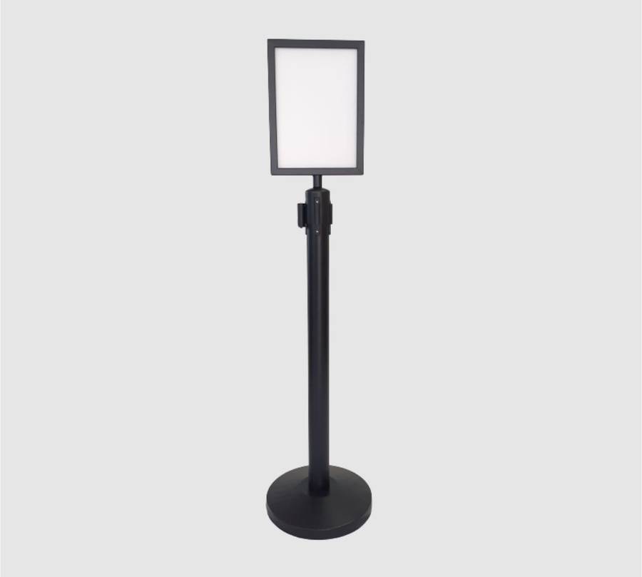 Portrait Poster Frame A4 Size Black (For Queue Barriers)
