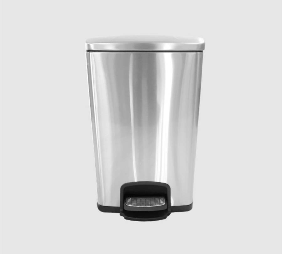 Stainless Steel Dustbin Flap Lid With Foot Pedal-20L