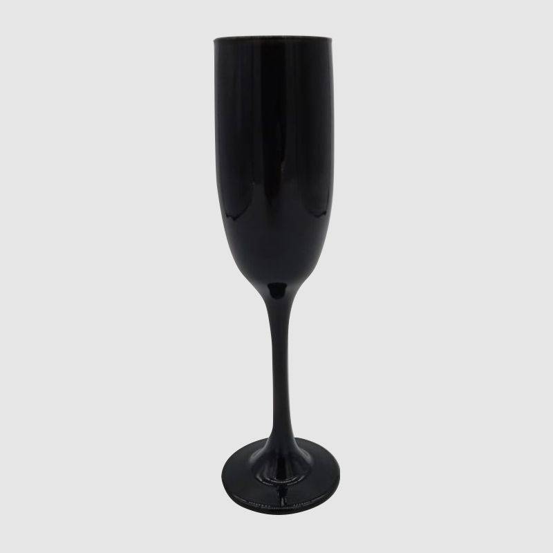Champagne Glass In Black Colour