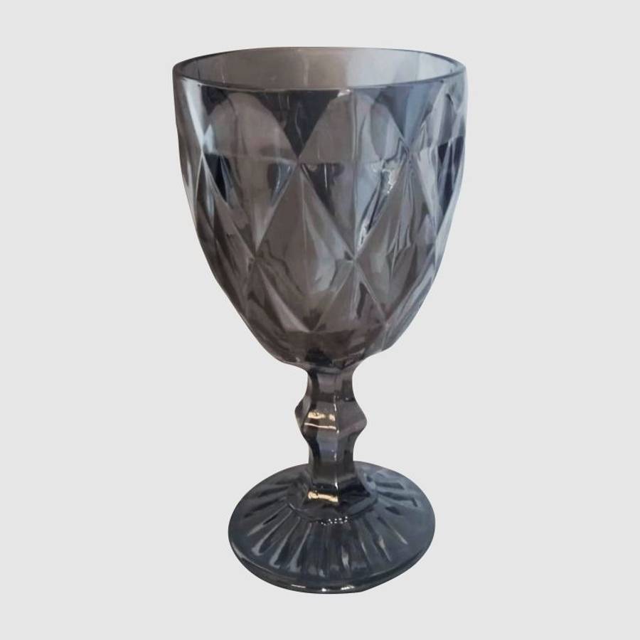 Vintage Wine Glass-Grey
