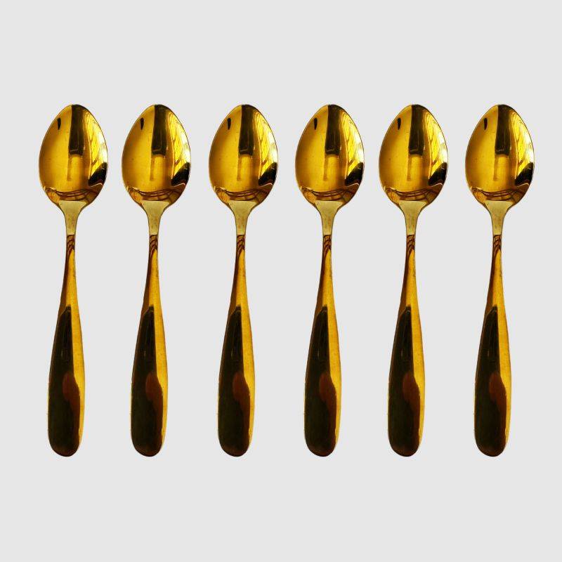 Gold Tea Spoon 6pc Per Set