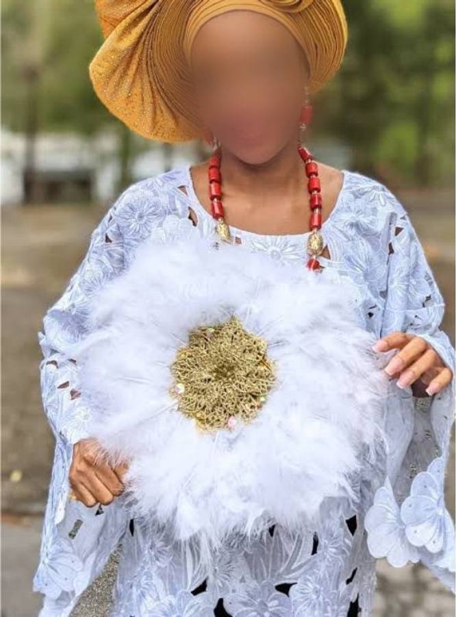 Handmade African Wedding Feather Decor Fan Emerald Green