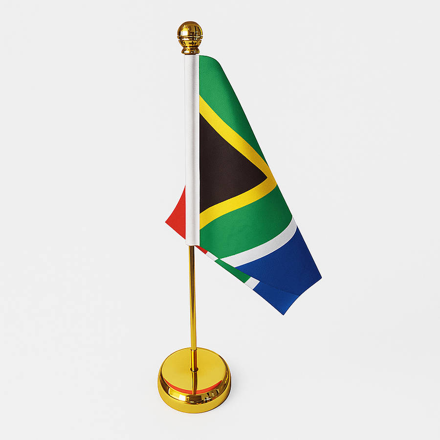 Desk Flag Stand-Single In Gold