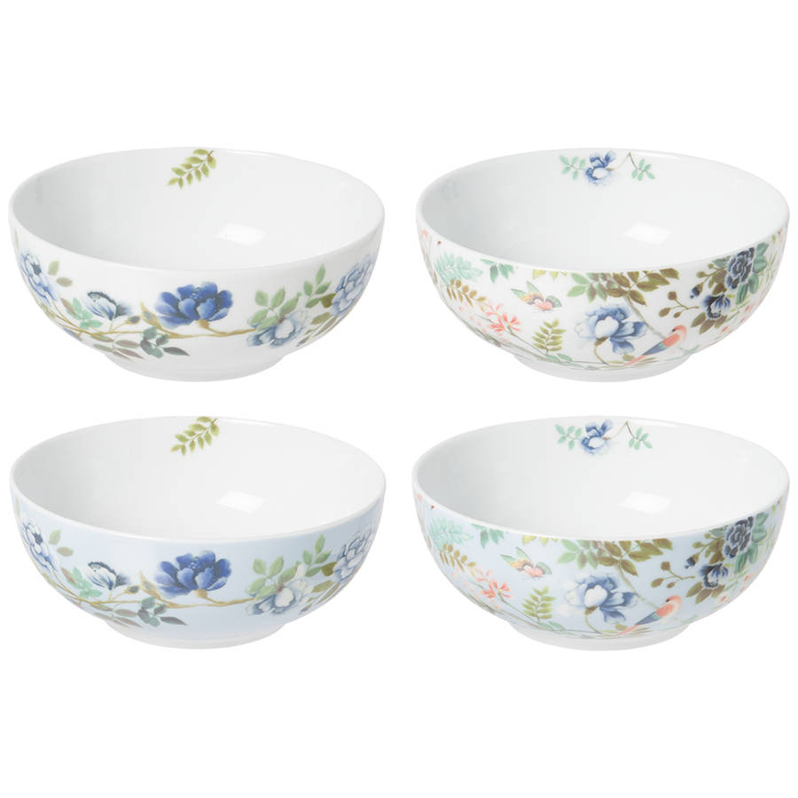Porcelaine De Chine Cereal Bowls, Set Of 4