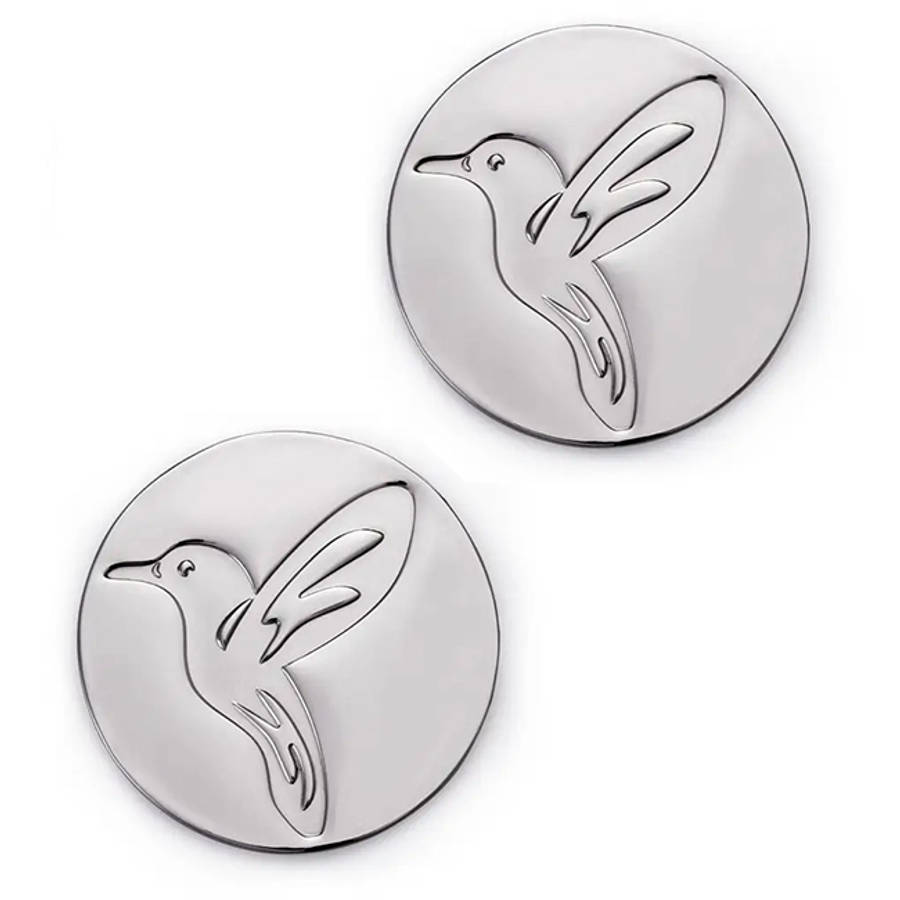 Set Of 2 Coasters, Hummingbird