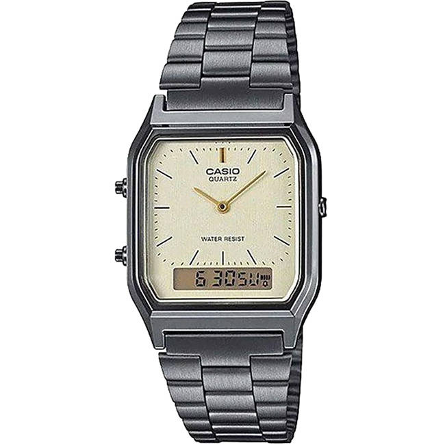 Retro AnaDigi Wrist Watch, AQ-230GG