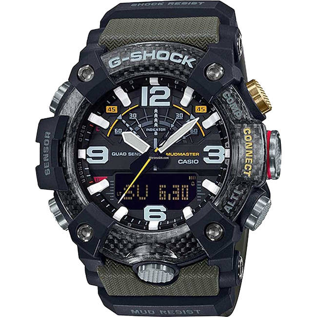 G-Shock Mudmaster 200m AnaDigi Quad Sensor Wrist Watch, GG-B100