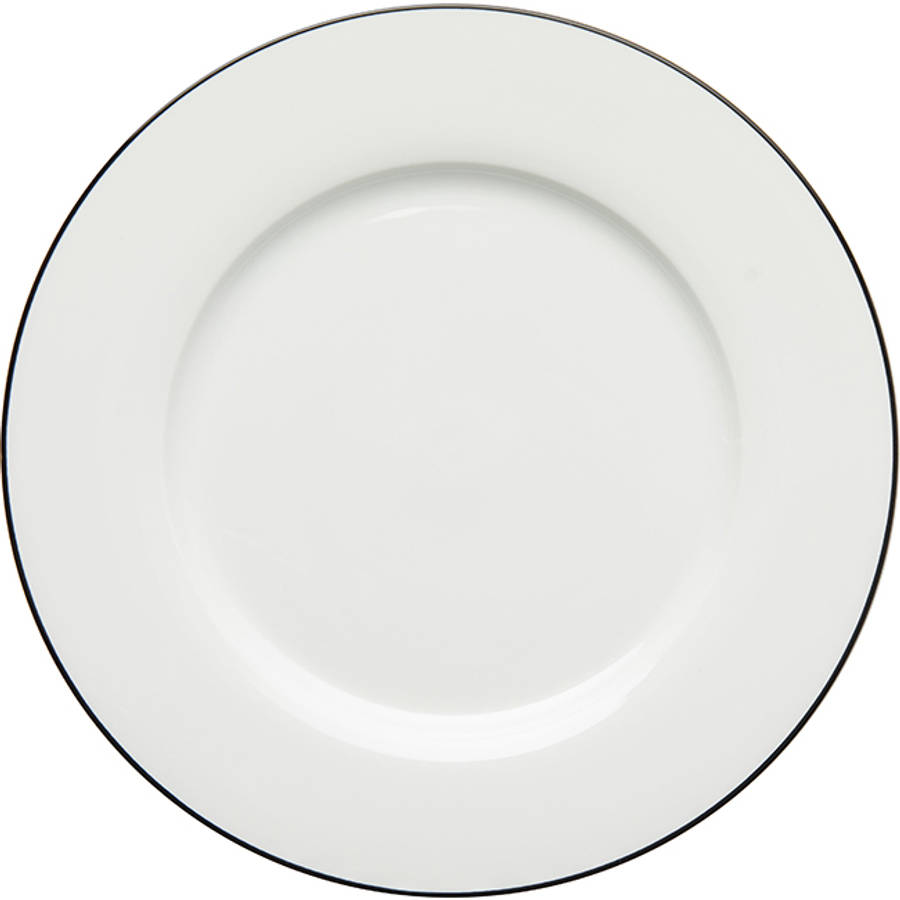 Premium Porcelain Black Line Dinner Plate