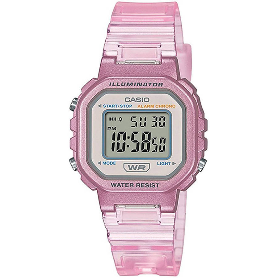 Retro Women's Translucent Digital Wrist Watch, LA-20WHS