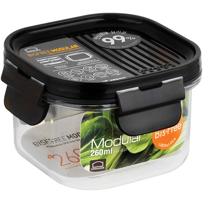 Modular Square Storage Container With Lid