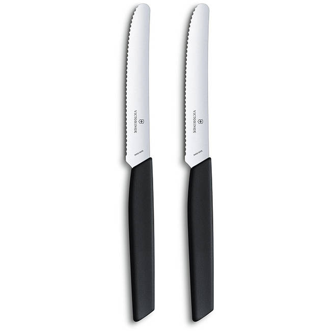 Swiss Modern Paring & Steak Knife Set, 11cm, Set Of 2