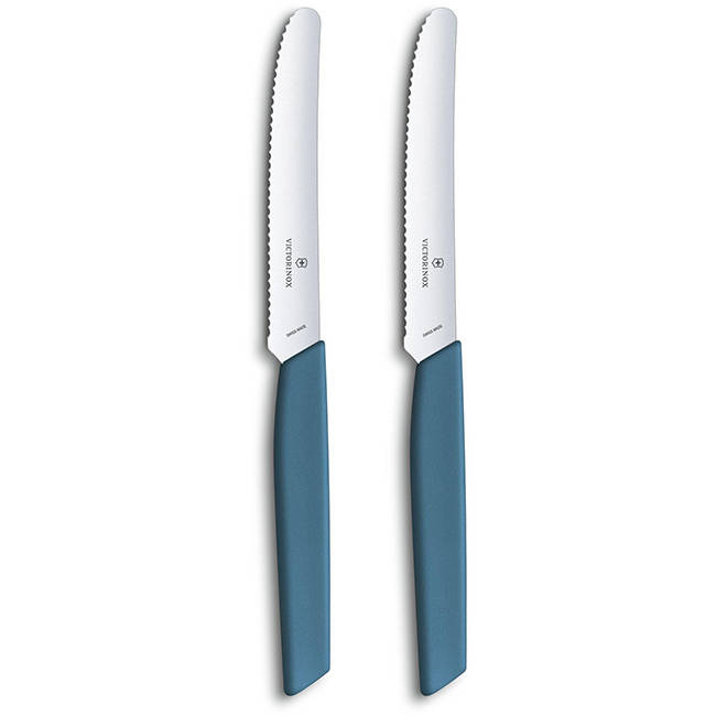 Swiss Modern Paring & Steak Knife Set, 11cm, Set Of 2
