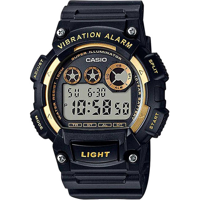 Standard Men's 100m VibraAlarm Digital Wrist Watch, W-735H