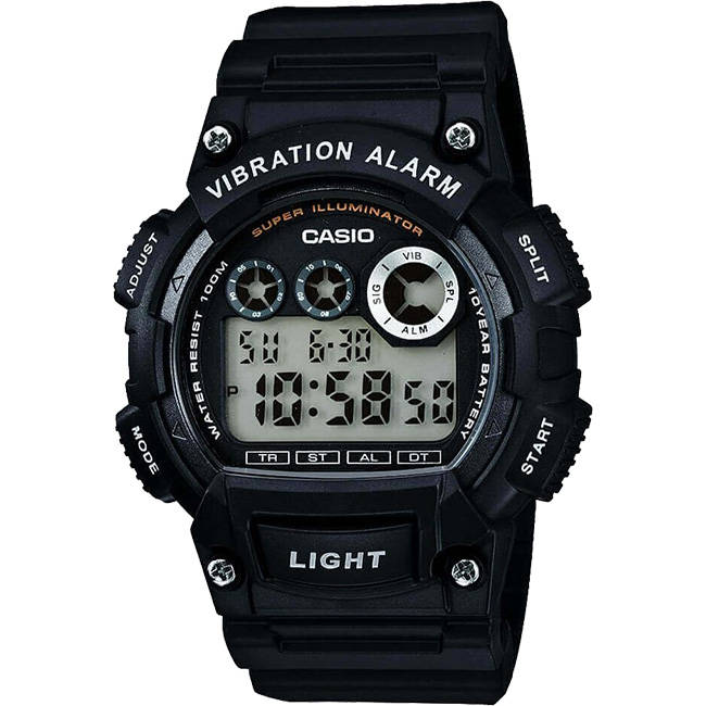 Standard Men's 100m VibraAlarm Digital Wrist Watch, W-735H