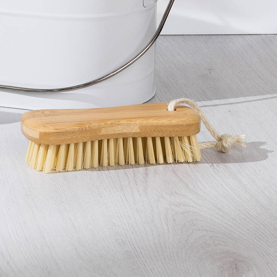 Bamboo Handle Scrubbing Brush