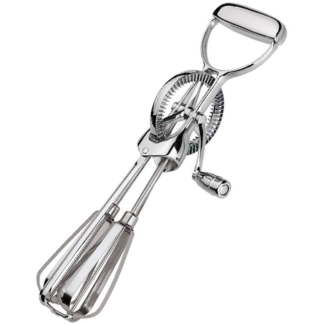 Stainless Steel Rotary Egg Beater