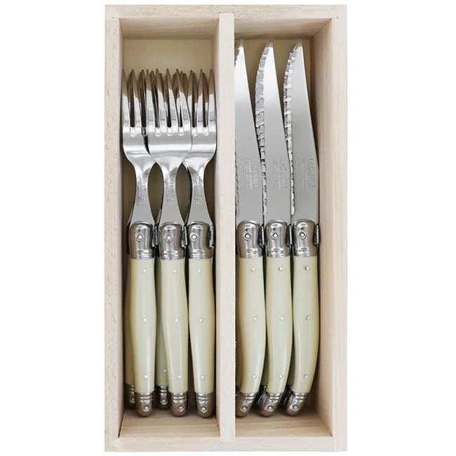 Steak Knife & Fork Set, 12pc