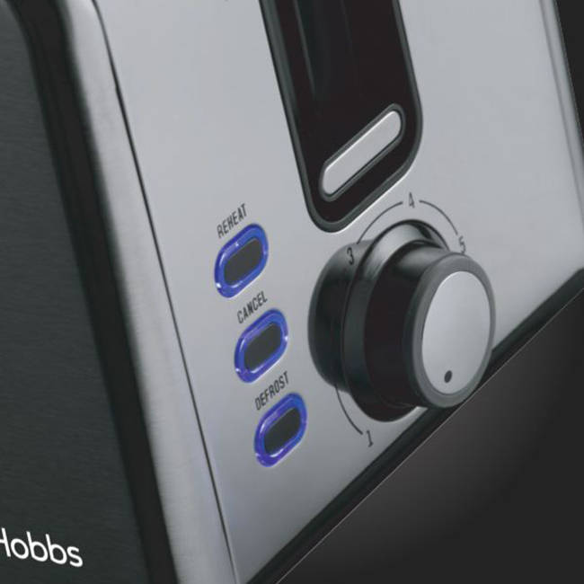 Dark Stainless Steel Kettle And Toaster Breakfast Pack