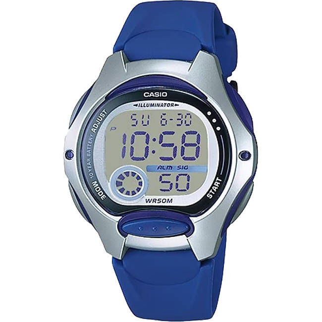 Standard Women's 50m Digital Wrist Watch, LW-200