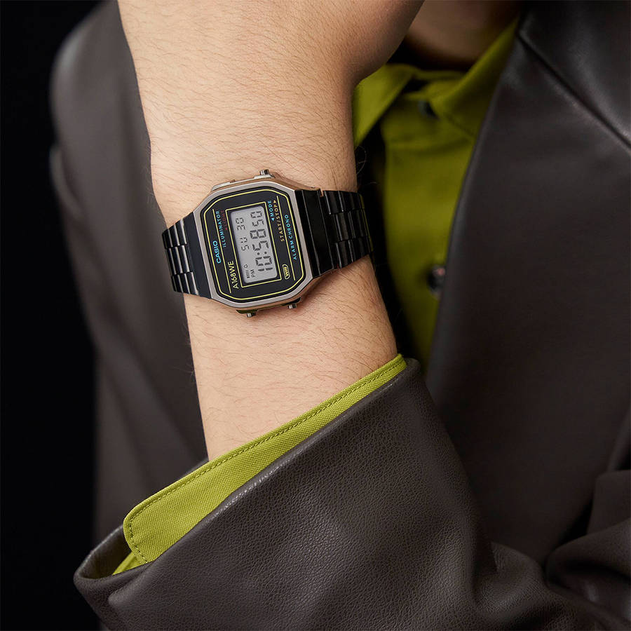 Retro Digital Wrist Watch, A168WEHB-1ADF