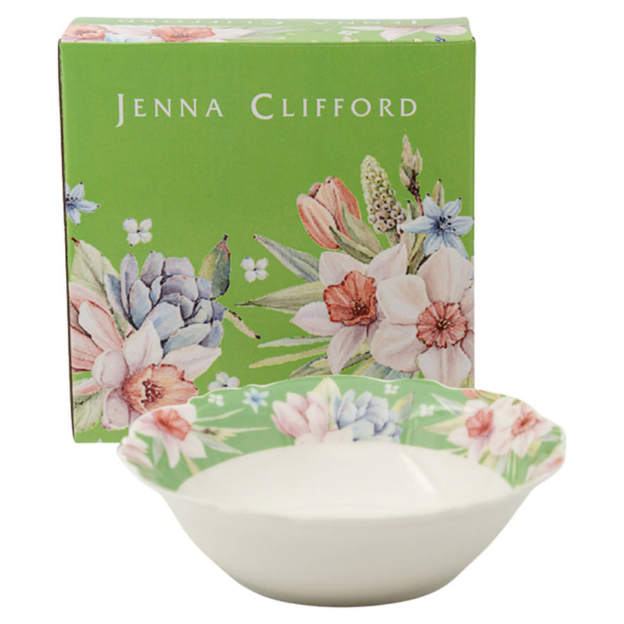 Jenna's Garden Cereal Bowls, Set Of 4