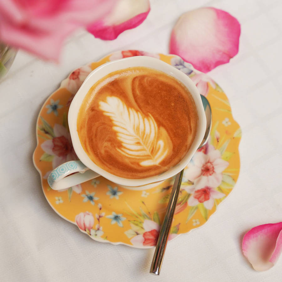 Jenna's Garden Cup And Saucer