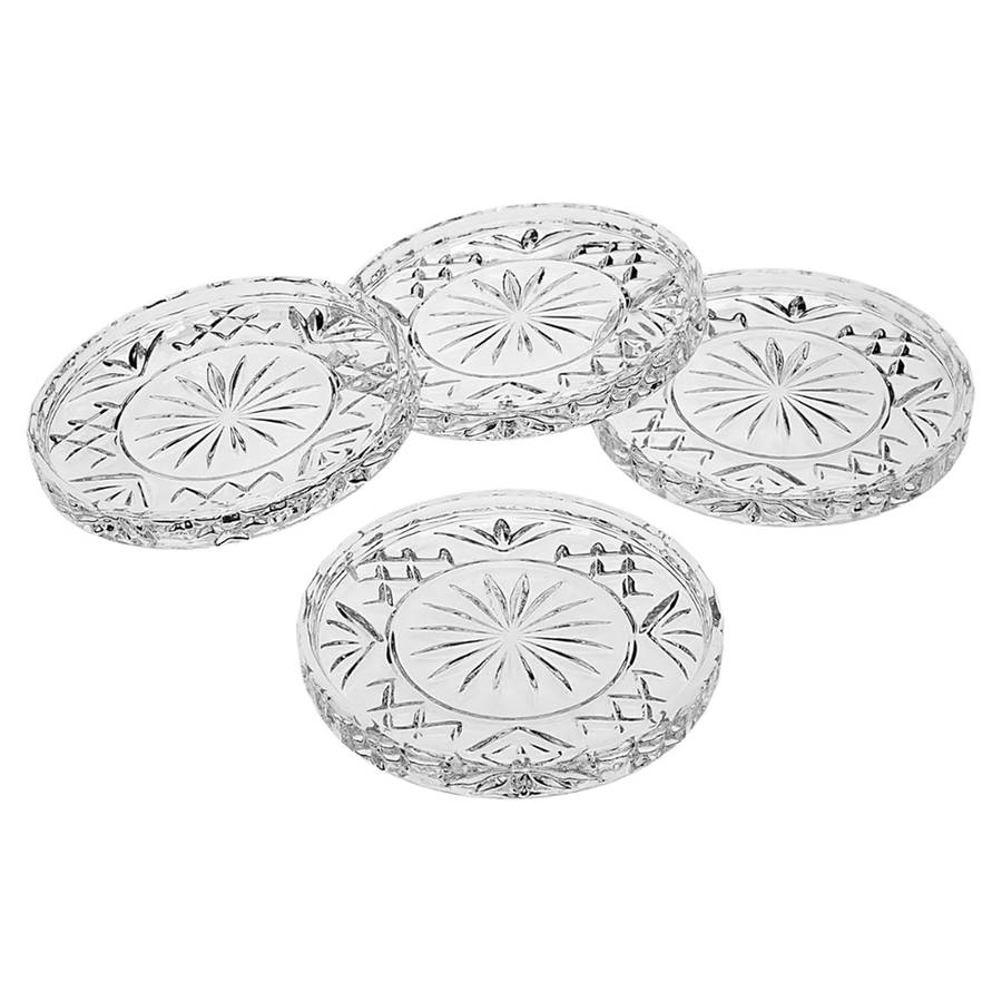 Glass Coasters, Set Of 4