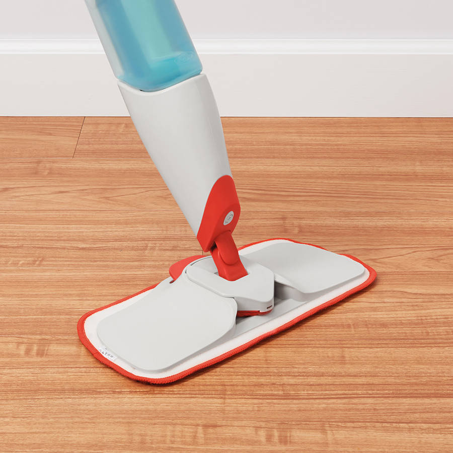 Good Grips Microfibre Spray Mop With Slide-Out Scrubber