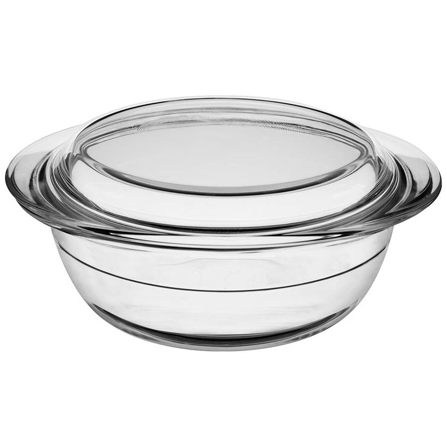 Cordova Round Glass Casserole With Lid, 1.4L