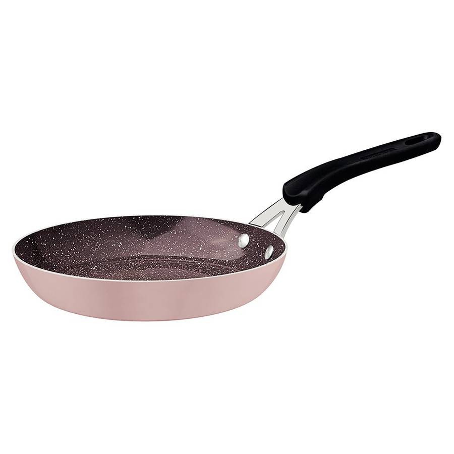 Tunis Truffle Pink Ceramic Frying Pan