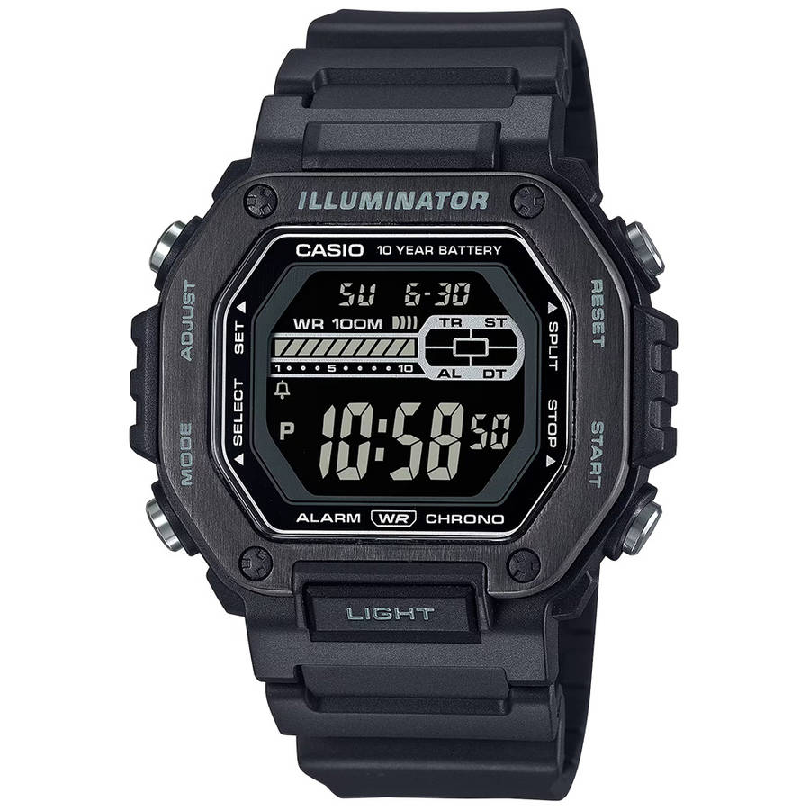 Standard Men's 100m Digital Wrist Watch, MWD-110HB-1BVDF