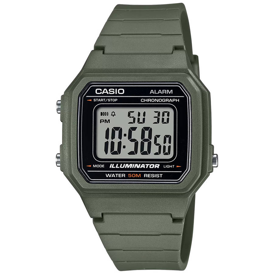 Standard Men's 50m Digital Wrist Watch, W-217H