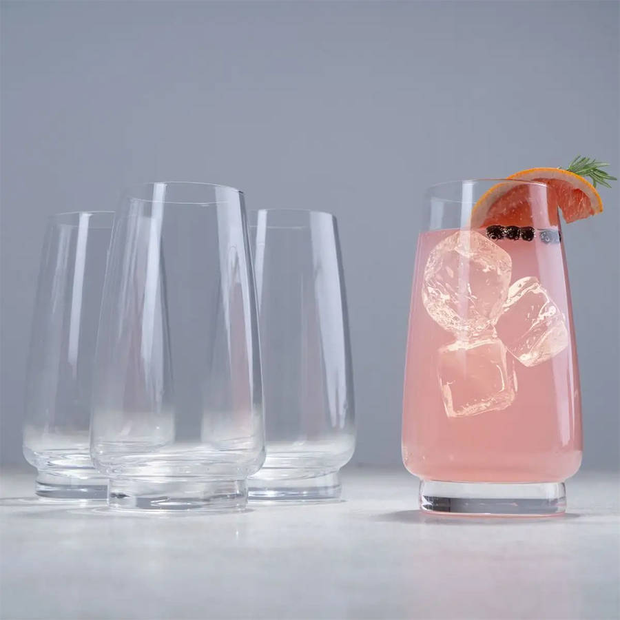 Set Of 4 Hiball Glasses, Baobab