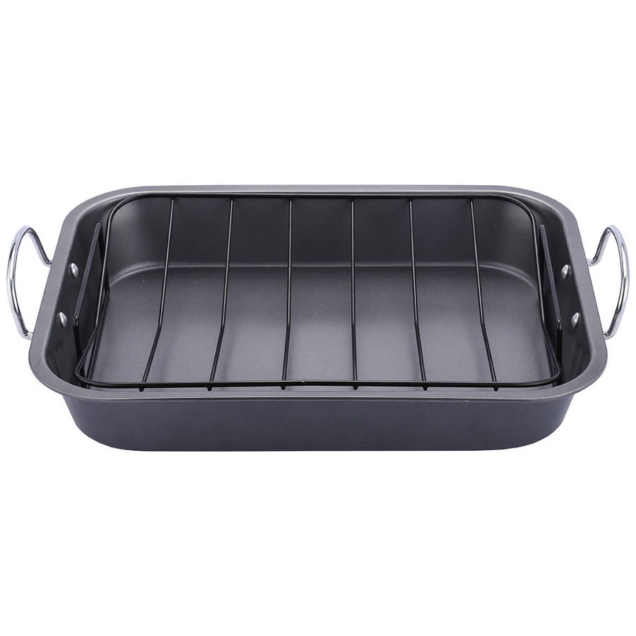 Non-Stick Roaster Pan With Rack, 37cm