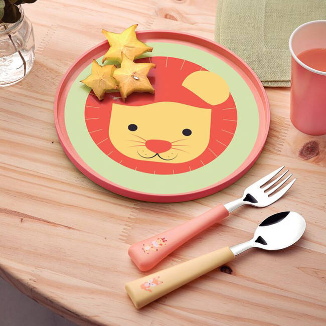 Baby Friends Children's Cutlery & Plate Set, 3pc