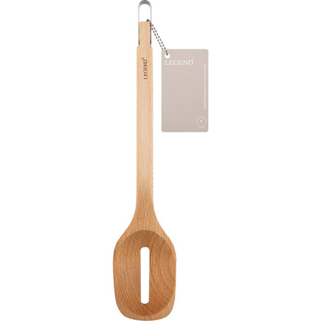 Premium Beechwood Slotted Spoon