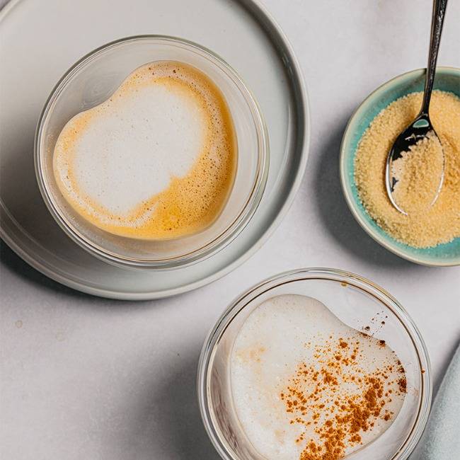 Premium Double Walled Heart-Shaped Cappuccino Cups, Set Of 2