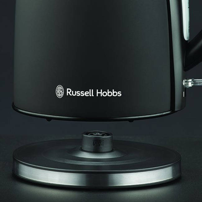 Matte Black Stainless Steel Cordless Kettle, 1.7L