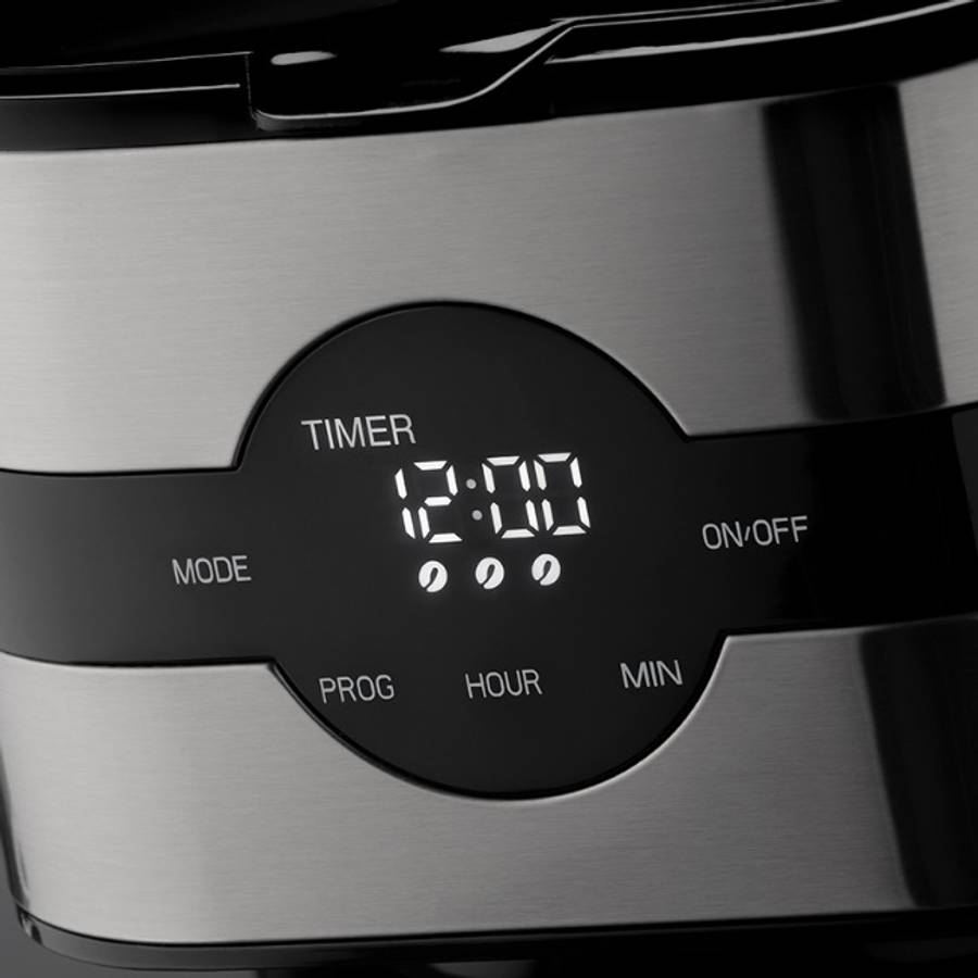 Stainless Steel Digital Filter Coffee Maker, 1.5L