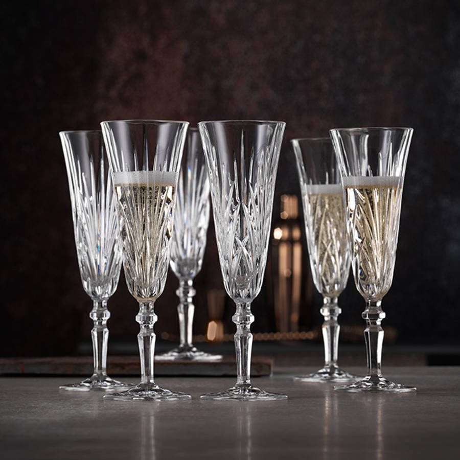 Palais Champagne Flutes, Set Of 6