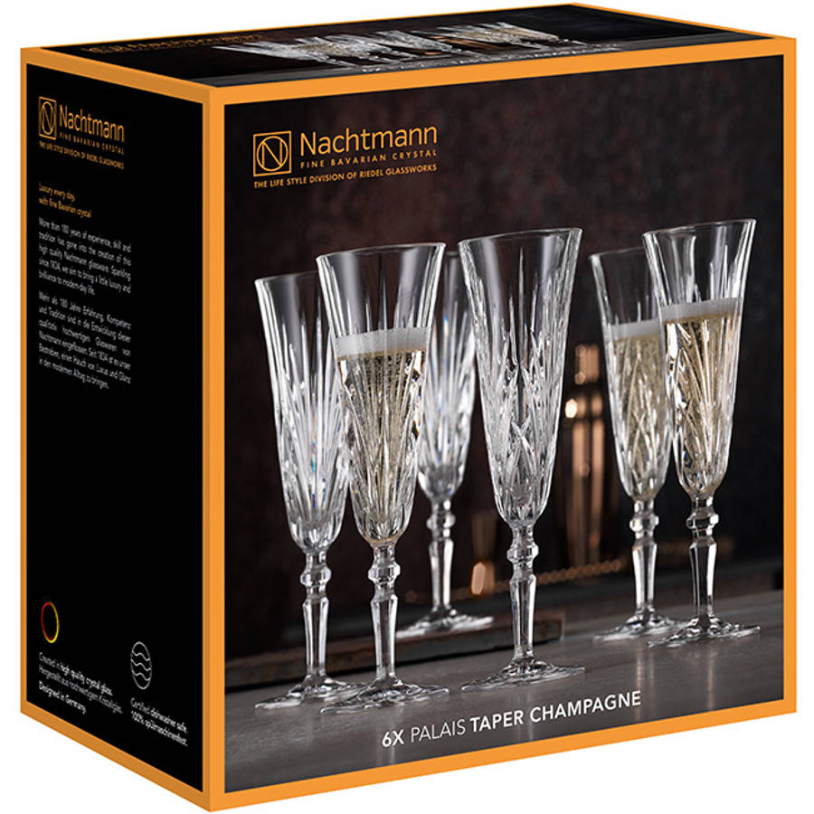 Palais Champagne Flutes, Set Of 6