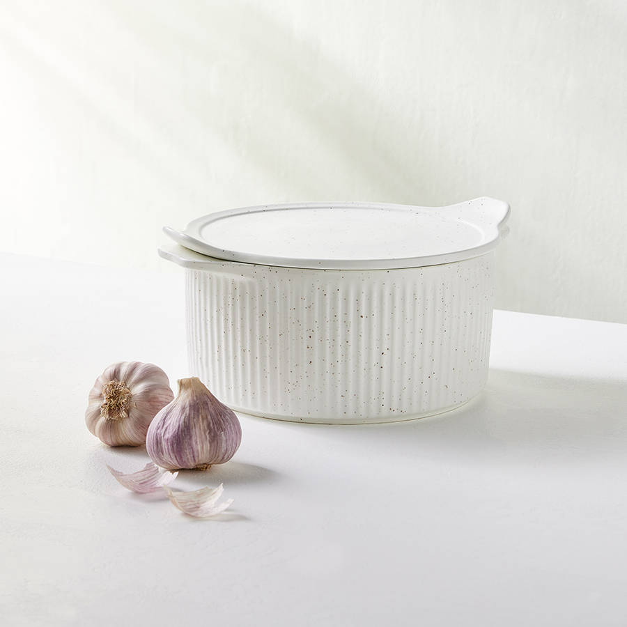 Speckle Round Casserole With Tray Lid, 3L