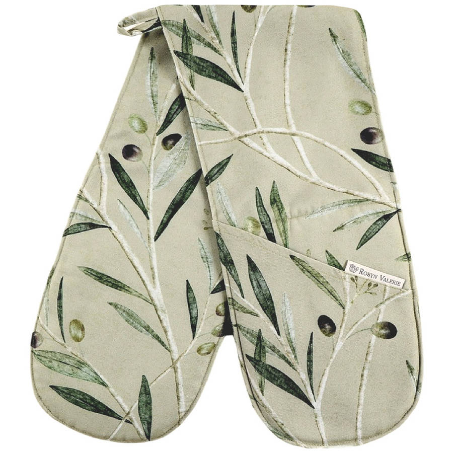 Robyn Valerie Olive Branch African Sage Double Oven Glove