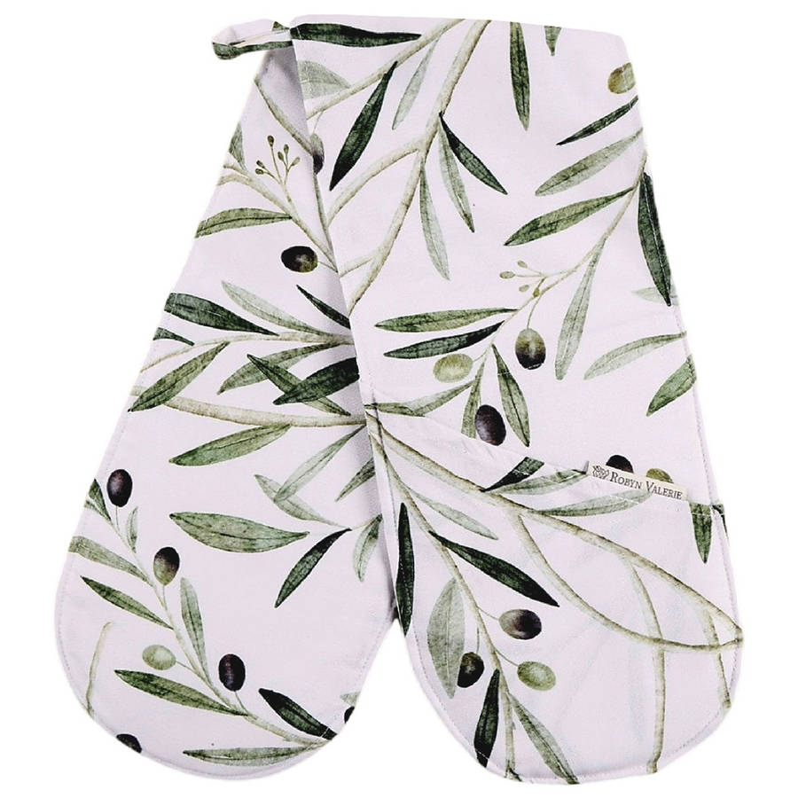 Robyn Valerie Olive Branch African Sage Double Oven Glove