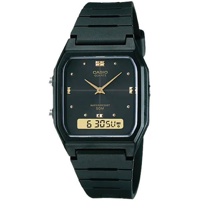 Standard Men's 50m AnaDigi Wrist Watch, AW-48HE-1AVUDF