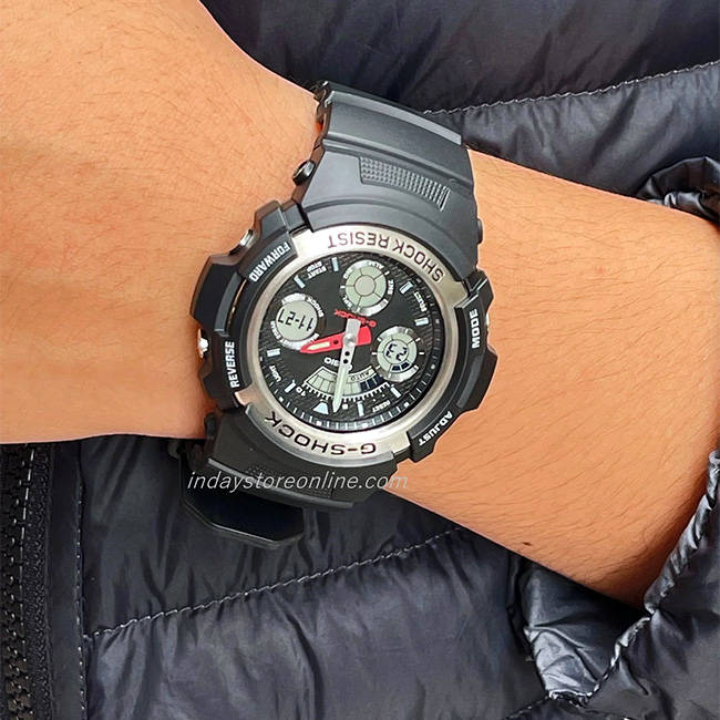 G-Shock Men's 200m AnaDigital Wrist Watch, AW-590-1ADR
