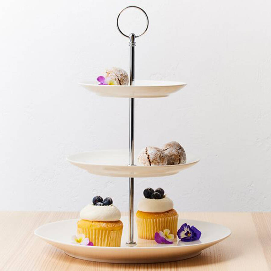 White Basics 3 Tier Cake Stand
