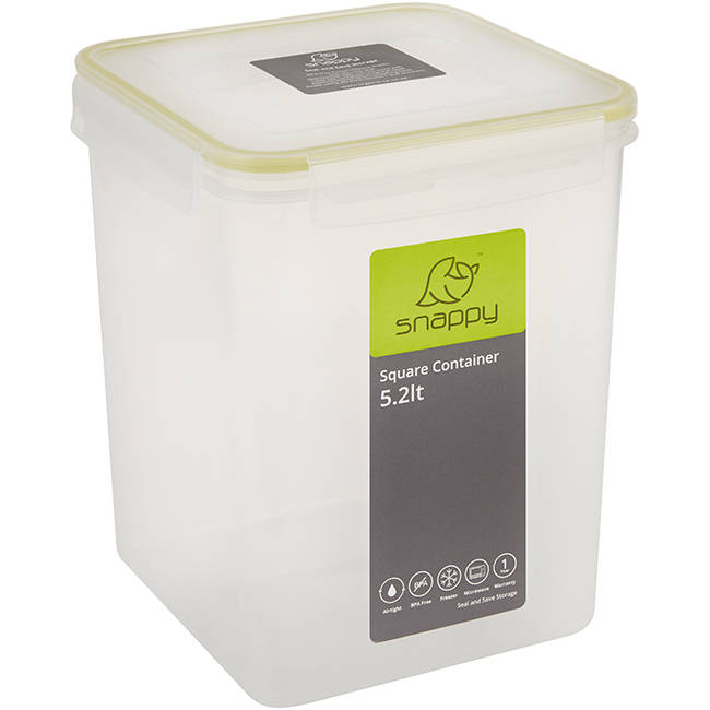Square Storage Container, 5.2L