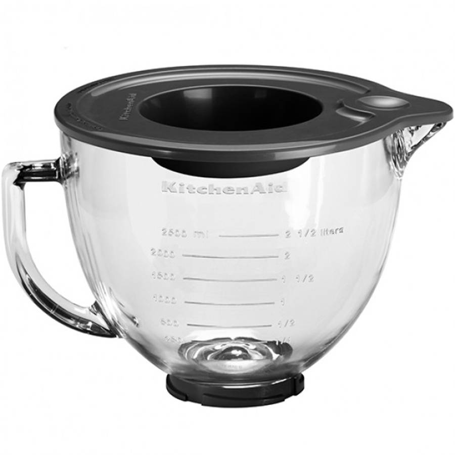 Stand Mixer Glass Bowl With Lid, 4.8L