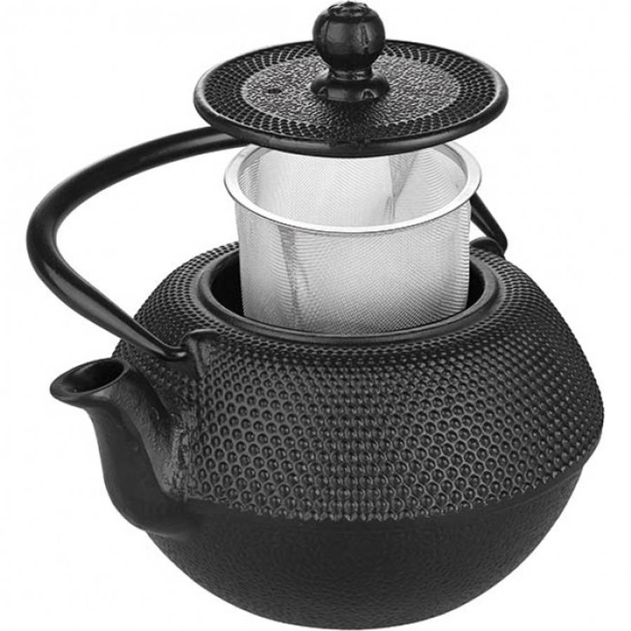 Oriental Cast Iron Tetsubin Teapot With Infuser, Negra, 300ml